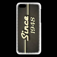 Coque iPhone 5C Since crane gris 1948