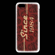 Coque iPhone 5C Since crane rouge 1984