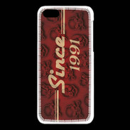 Coque iPhone 5C Since crane rouge 1991