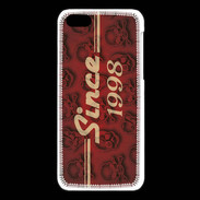 Coque iPhone 5C Since crane rouge 1998