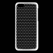 Coque iPhone 5C pois noir & blanc