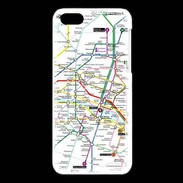 Coque iPhone 5C Plan de métro de Paris