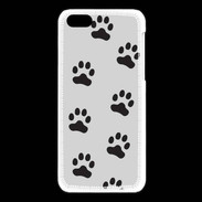 Coque iPhone 5C pattes de chats/chiens 2