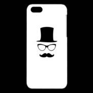 Coque iPhone 5C chapeau moustache