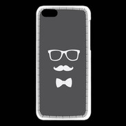 Coque iPhone 5C moustache & noeud 2