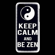 Coque iPhone 5C Keep Calm Be Zen Noir