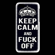 Coque iPhone 5C Keep Callm Fuck Off Noir