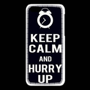 Coque iPhone 5C Keep Calm Hurry up Noir