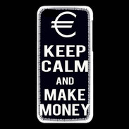 Coque iPhone 5C Keep Calm Make money Noir
