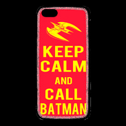 Coque iPhone 5C Keep Calm Call Batman Rouge