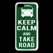 Coque iPhone 5C Keep Calm Take road Vert