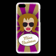 Coque iPhone 5C Miss business Rousse