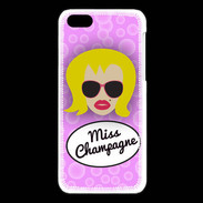 Coque iPhone 5C Miss Champagne Blonde