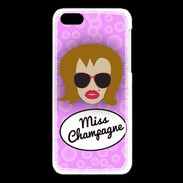 Coque iPhone 5C Miss Champagne Rousse