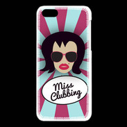 Coque iPhone 5C Miss Clubbing Brune