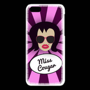 Coque iPhone 5C Miss Cougar Brune
