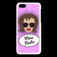 Coque iPhone 5C Miss Fiesta Chatain