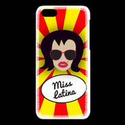 Coque iPhone 5C Miss Latina Brune