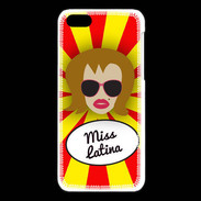 Coque iPhone 5C Miss Latina Rousse