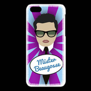 Coque iPhone 5C Mister Beau gosse Brun