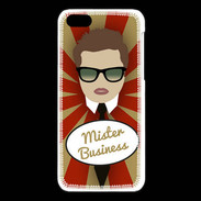 Coque iPhone 5C Mister Business Chatain