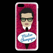 Coque iPhone 5C Mister Champagne Brun