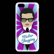 Coque iPhone 5C Mister Shopping Brun