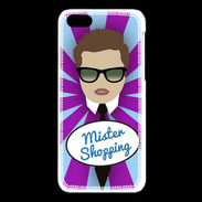 Coque iPhone 5C Mister Shopping Chatain