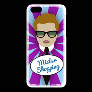 Coque iPhone 5C Mister Shopping Roux