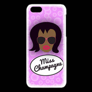Coque iPhone 5C Miss Champagne Black