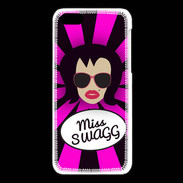 Coque iPhone 5C Miss Swag Brune