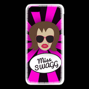 Coque iPhone 5C Miss Swag Chatain