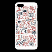 Coque iPhone 5C Adishatz All Over Rugby YM