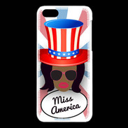 Coque iPhone 5C Miss USA Black