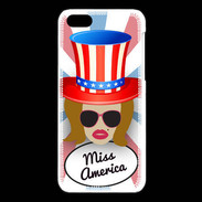 Coque iPhone 5C Miss USA Rousse