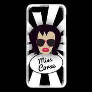 Coque iPhone 5C Miss Corse Brune