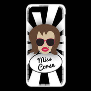 Coque iPhone 5C Miss Corse Chatain
