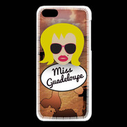 Coque iPhone 5C Miss Guadeloupe Blonde