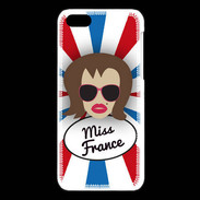 Coque iPhone 5C Miss France Chatain