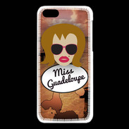 Coque iPhone 5C Miss Guadeloupe Rousse