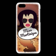 Coque iPhone 5C Miss Martinique Brune
