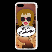 Coque iPhone 5C Miss Martinique Rousse
