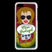 Coque iPhone 5C Miss Portugal Rousse