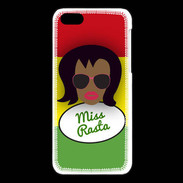 Coque iPhone 5C Miss Rasta Black