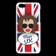 Coque iPhone 5C Miss UK Chatain