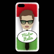 Coque iPhone 5C Mister Italie Chatain