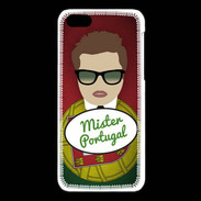 Coque iPhone 5C Mister Portugal Chatain