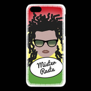 Coque iPhone 5C Mister Rasta Blanc