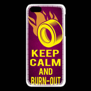 Coque iPhone 5C Keep Calm and Burn Out Rose