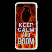 Coque iPhone 5C Keep Calm and Grenade